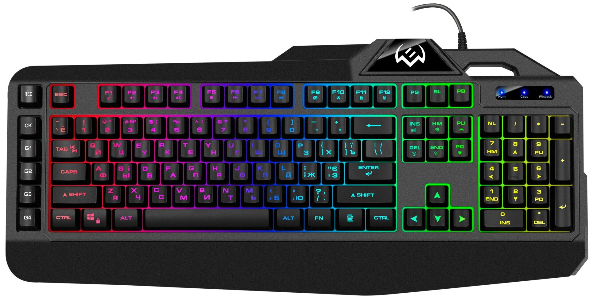 Игровая клавиатура KB-G8600 110 кл макросы подсветка