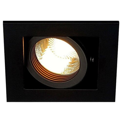 SLV 115510 KADUX 1 GU10 Downlight, eckig, mattschwarz, max. 50W