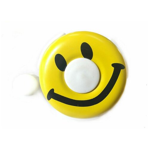 фото Звонок велосипедный, "смайлик", алюминий/пластик, d52 мм velosmile