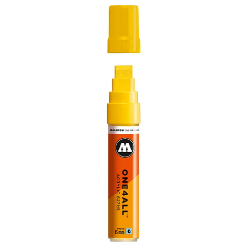 Акриловый маркер Molotow 627HS One4All 15 мм 627201 (006) zinc yellow желтый 15 мм molotow маркер акриловый molotow 627hs one4all коричневый орех 15мм