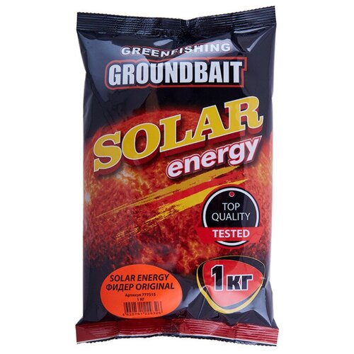 Прикормка GF Solar Energy Фидер Original, 1 кг прикормка gf energy фидер карась 1 кг