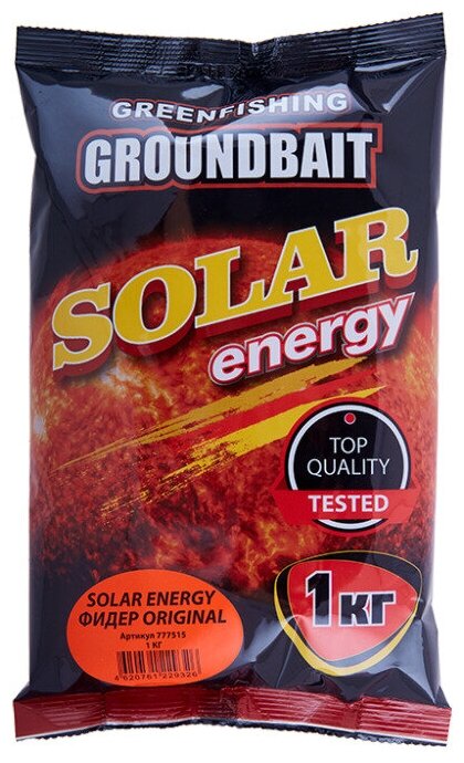 Прикормка GreenFishing SOLAR ENERGY Фидер Original 1 кг, 777515