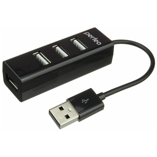 USB HUB 4 Port, (PF-HYD-6010H Black) черный
