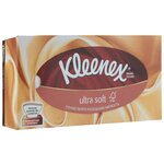 Салфетки Kleenex Ultra soft в картонной коробке - изображение
