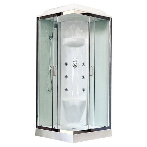 Душевая кабина Royal Bath RB80HP7-WT-CH душевая кабина 90x90x217 см royal bath rb90hp6 wt ch прозрачное