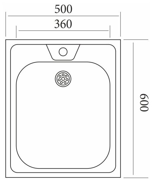 Кухонная мойка накладная из нержавеющей стали 60Х50 - фотография № 3