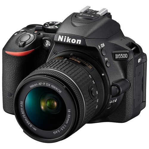 Фотоаппарат Nikon D5500 Kit AF-P DX 18-55mm F/3.5-5.6G VR, черный