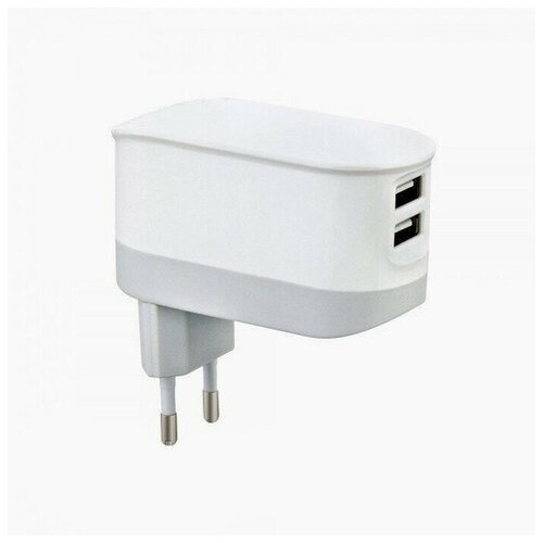 Адаптер Сетевой budi M8J029E 2 USB / 5V / 2.4A Белый