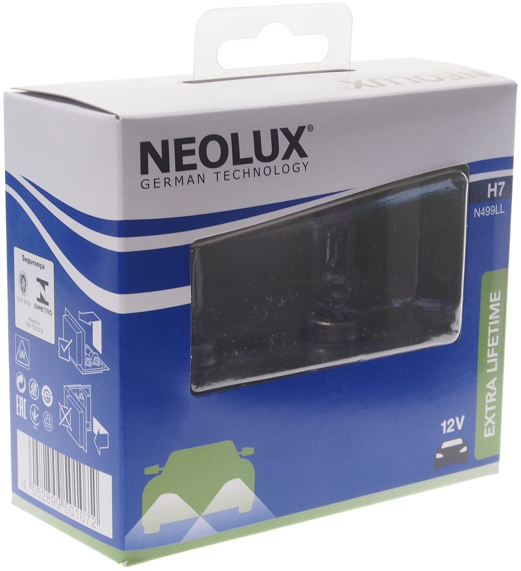 Лампа автомобильная NEOLUX Long Life H7 55W PX26d (бокс, 2шт) 12V, N499LL-2SCB