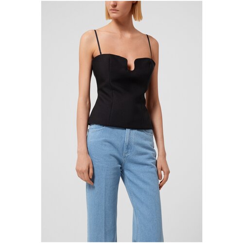 фото Топ nanushka цвет черный размер 44