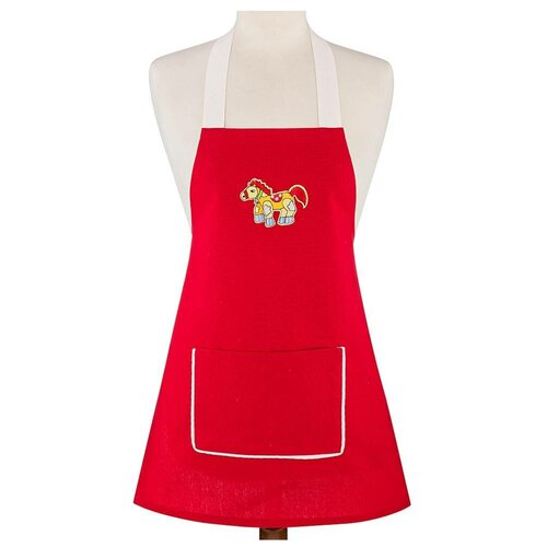 Фартук декоративный пони , красный, 48x62 см Santalino (850-604-57)