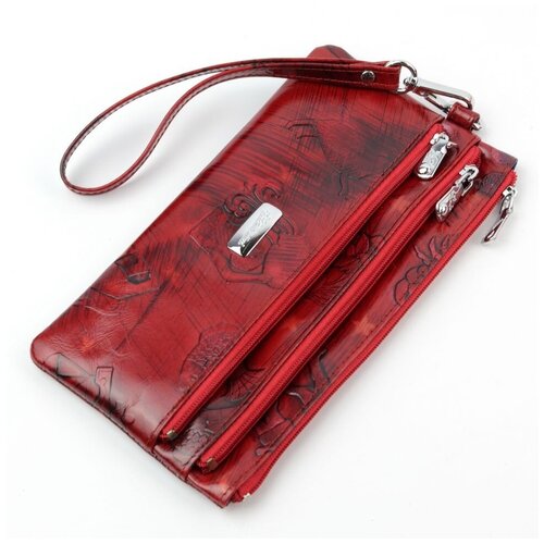 фото Женский кожаный кошелек-клатч на молнии sergio valentini св 3073-2041