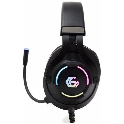 Гарнитура игровая Gembird MHS-GX10 мембрана 50 мм подсветка регулятор громкости регулируемое оголовье кабель 2 1 м 137300₽