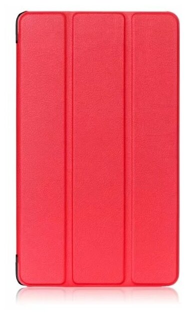 Чехол-обложка MyPads для Huawei MediaPad M3 Lite 8 (CPN-W09/AL00) тонкий умный кожаный для пластиковой основе с трансформацией в подставку красный