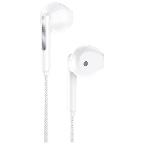 Наушники внутриканальные Borofone BM63 Melodic микрофон кнопка ответа регулятор громкости кабель 12м цвет белый 57500₽