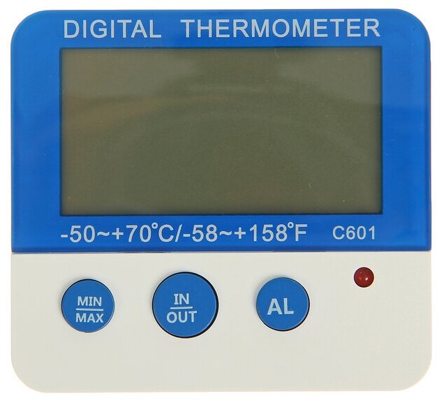 Luazon Home Термометр LTR-13, электронный, выносной датчик 90 см, белый