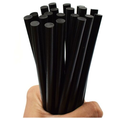 Термоклей черный 11мм (20шт) / Клеевой стержень 11мм черный (20шт) 500 грамм