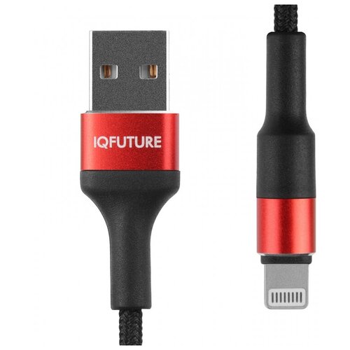 Кабель USB - Lightning 2A IQFuture IQ-UL2A для зарядки и передачи данных 1.2 метра аксессуар iqfuture lightning usb 2a 1 2m iq ul2a