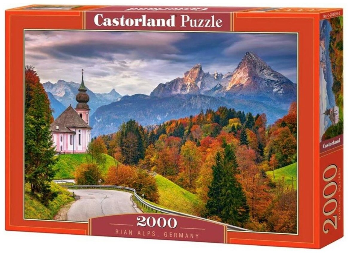 Пазлы Castorland 2000 деталей, "Альпы, Германия"