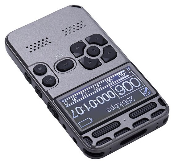 Профессиональный цифровой диктофон RW097 с дисплеем+8ГБ памяти 32 часа непрерывной записи/ MP3-плеер