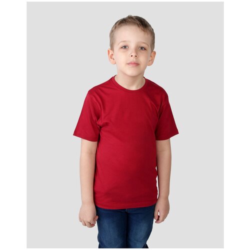 фото Футболка modern, размер 104/110, бордовый