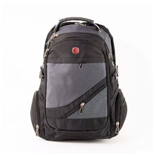 Рюкзак многофункциональный с отделением для ноутбука 15 дюймов/защита от кражи/водонепроницаемый дорожный ранец с USB-зарядкой/серый