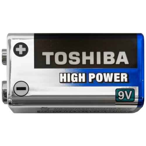 Батарейки Toshiba High Power Alkaline 6LR61 GCP SP-1CN, 9V (Крона), спайка 1 шт.