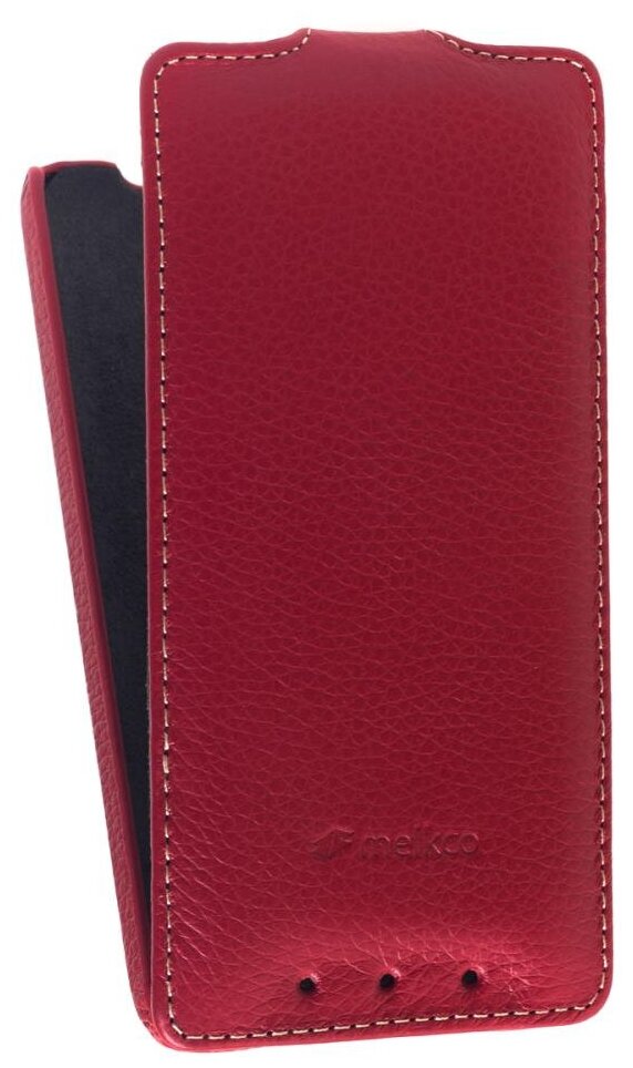 Кожаный чехол для HTC One Mini / M4 Melkco Premium Leather Case - Jacka Type (Red LC)