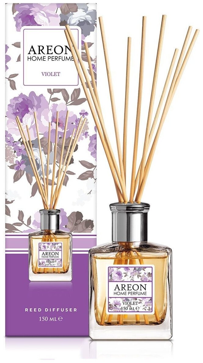 Ароматизатор для дома/аромадиффузор с палочками Areon Home Perfume Sticks Garden Violett150 мл