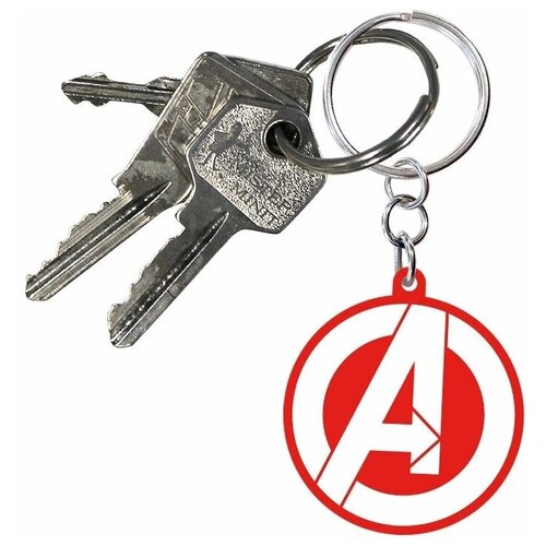 Брелок ABYstyle: MARVEL: Keychain PVC Avengers logo X4 ABYKEY174 wg 1pc firefighter logo keychain cabochon time gem metal keychain pendant creative rescue gift for firemen