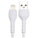 Сетевое зарядное устройство Mirex U16i, USB, 2.4 А, кабель Lightning, 1 м, белое