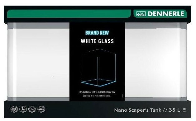 Dennerle Nano Scaper's Tank White Glass Аквариум 35 литров, из осветленного стекла (400х320х280) - фотография № 2