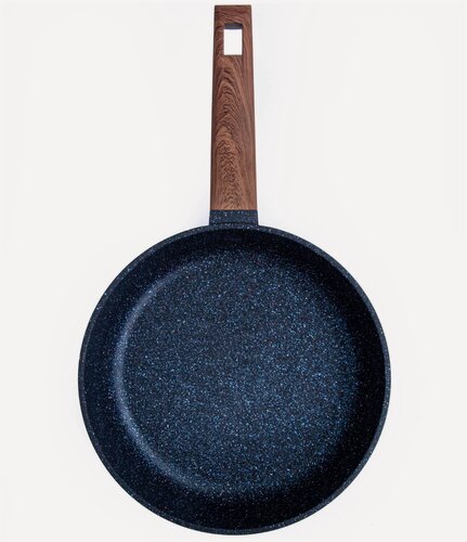 Изображение товара Сковорода Сотейник Литая Гранит Мегалит-14 d240 h60 с Ручкой Soft-Touch 4-х Слойное АП Синяя Крапинка Гардарика 1024-14