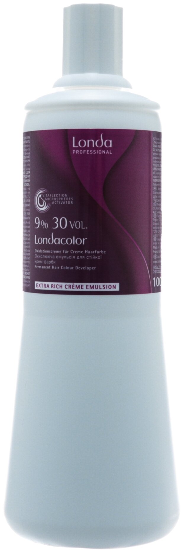 Londa Professional Londacolor Окислительная эмульсия для стойкой крем-краски Extra Rich Creme Emulsion 9 %, 1000 мл