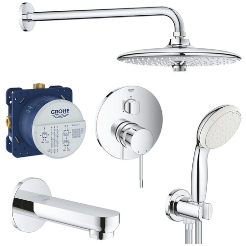 Душевая система встраиваемая со смесителем, с изливом Grohe Essence New 119695