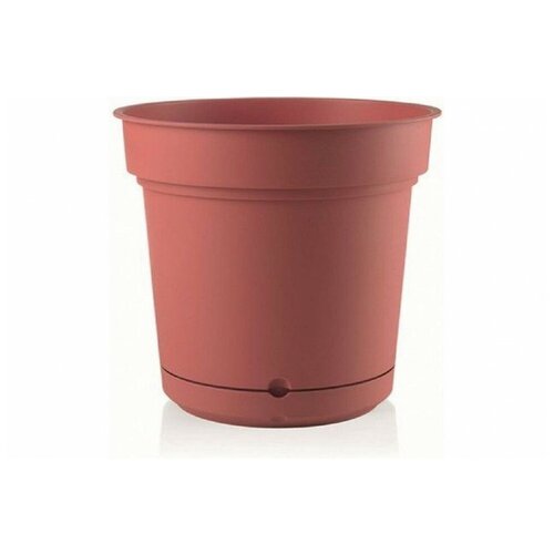 Кашпо с поддоном Teraplast HYDRAL диам. 23, высота 21 см, коричневый 28107023001