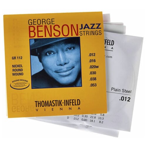 Комплект струн для электрогитары Thomastik George Benson GB112 компакт диски concord jazz george benson guitar man cd