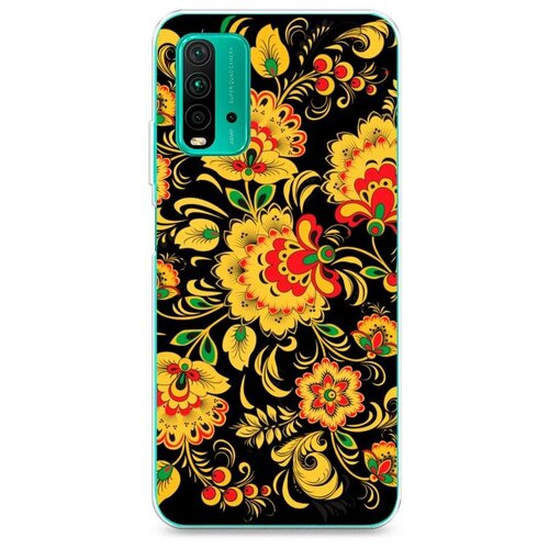 фото Силиконовый чехол "хохлома цветная" на xiaomi redmi 9t / сяоми редми 9т case place