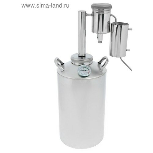 Дистиллятор Лидер 20 л большой разборный сухопарник со сливом термометр 1268000₽