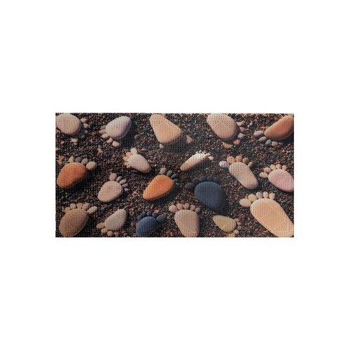 Коврик придверный фотопринт 'пляжные следы' (400х600)