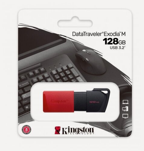 Изображение товара USB флешка Kingston 128Gb DataTraveler Exodia M USB 3.2 Gen 1