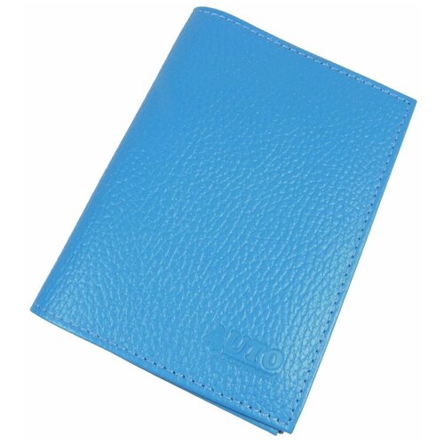 Обложка для документов, автодокументов, паспорт Premier+URB CRO-O-77-324 облегченная, натуральная кожа, цвет голубой