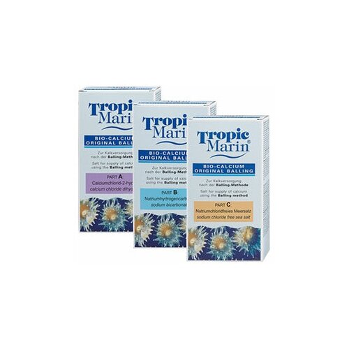 добавка по баллингу кальций tropic marin bio calcium original balling a 1 кг Баллинг Tropic Marin Bio-Calcium Original Balling, части A, B, C, 3x1кг