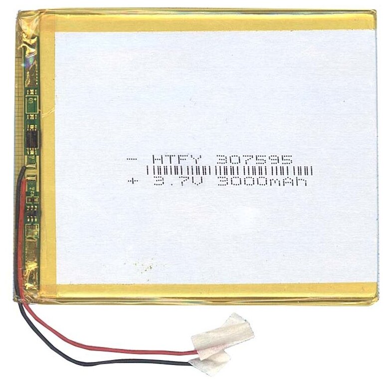 Аккумулятор Li-Pol (батарея) 3*75*95мм 2pin 3.7V/3000mAh