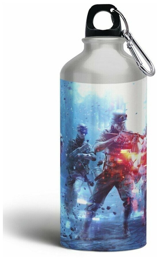 Бутылка спортивная/туристическая фляга игры Battlefield V (ps3, ps4, ps5, Xbox, PC, Switch) - 6441