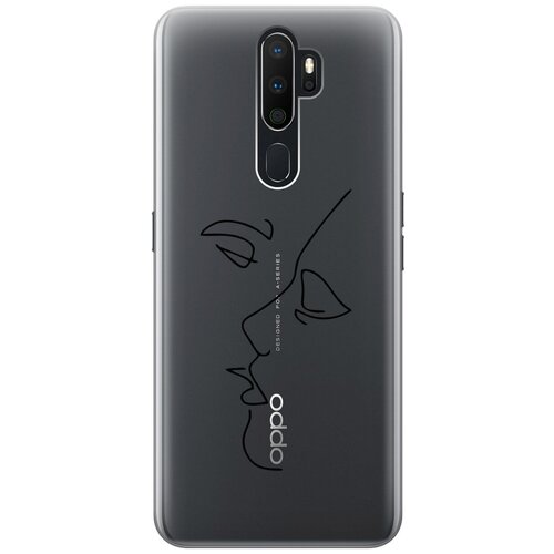 Силиконовый чехол с принтом Faces для Oppo A5 (2020) / A9 (2020) / Оппо А5 2020 / А9 2020