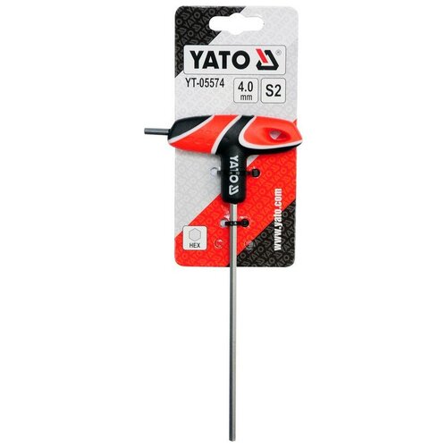 Шестигранник YATO с Т-образной рукояткой 4 мм, YT-05574