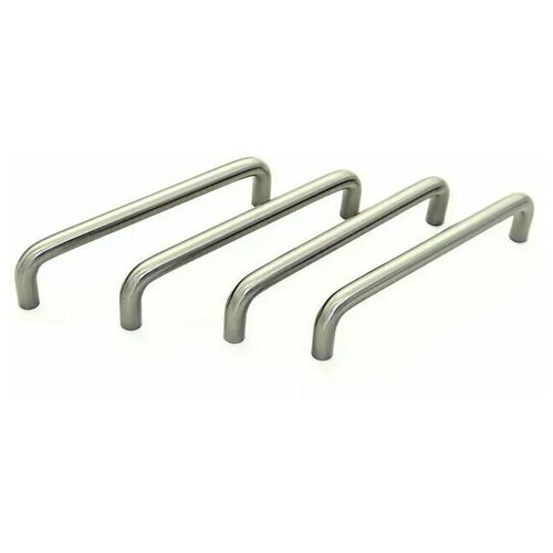 Ручка мебельная скоба 128 мм, Inred, IN.01.3025.128.GF графит (комплект 4 шт)