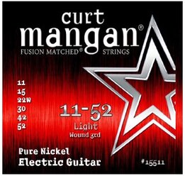 Curt Mangan Pure Nickel Wound (11-52) струны для электрогитары