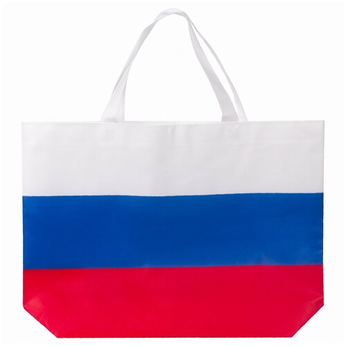 Сумка Флаг России триколор 40х29 см нетканое полотно BRAUBERG 605519, 10 шт flag флаг россии триколор 40х60 3 шт